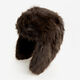Brown Faux Fury Trapper Hat - Image 1 - please select to enlarge image