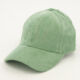 Green Branded Corduroy Cap  - Image 1 - please select to enlarge image