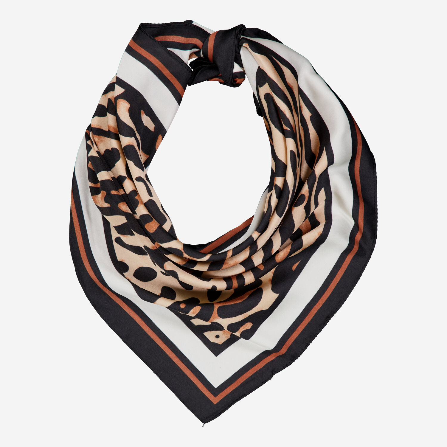 Camel Leopard Border Scarf TK Maxx UK