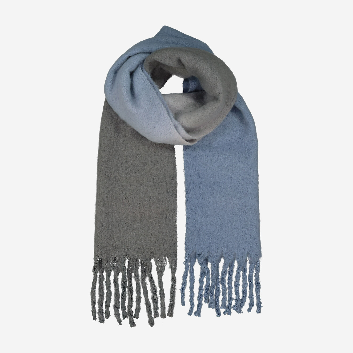 Scarves Wool Cashmere Scarf Tk Maxx Grey Fringed Scarf TK Maxx UK