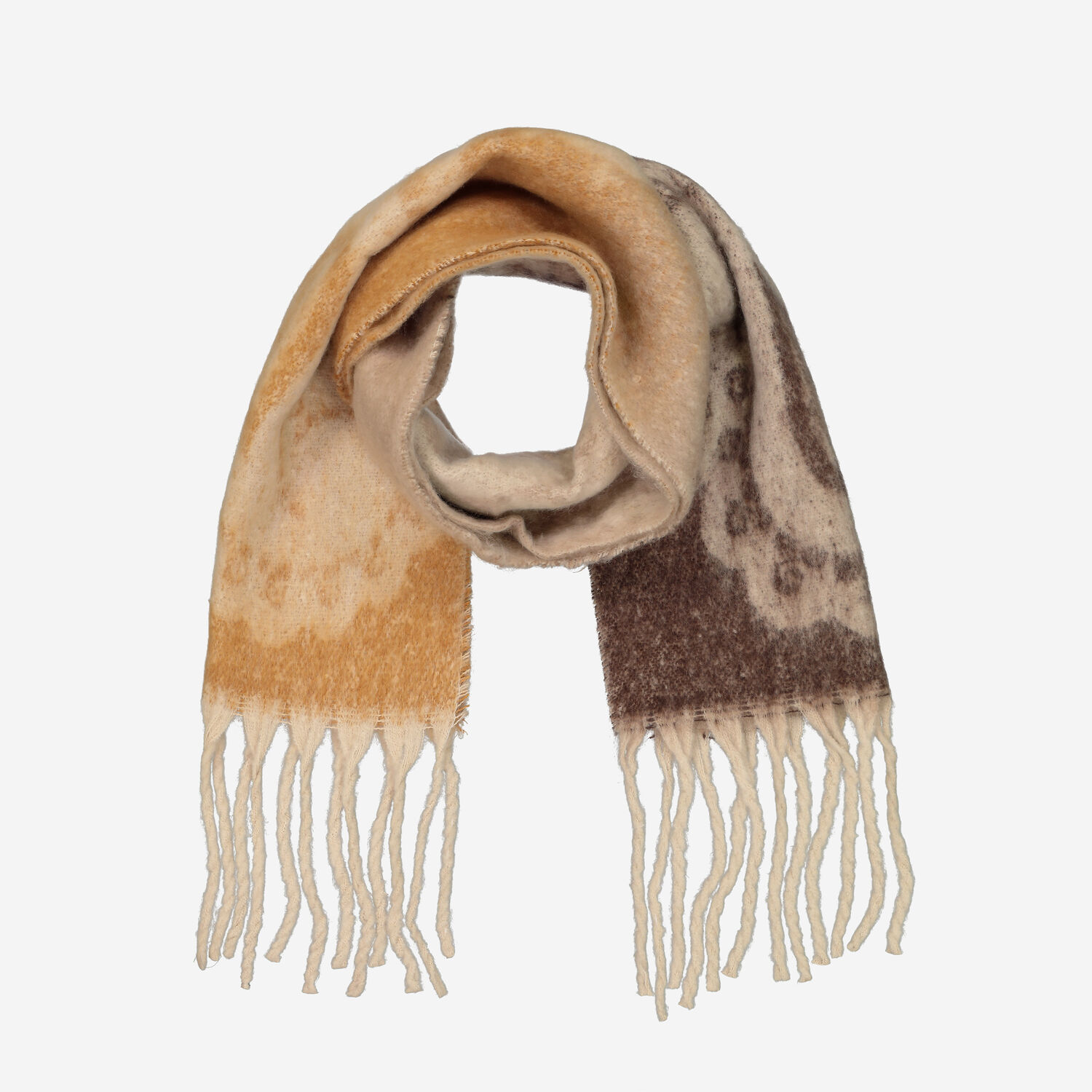 Brown Paisley Soft Scarf 210x40cm TK Maxx UK