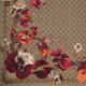 Brown Monogram Floral Wool Scarf  - Image 2 - please select to enlarge image