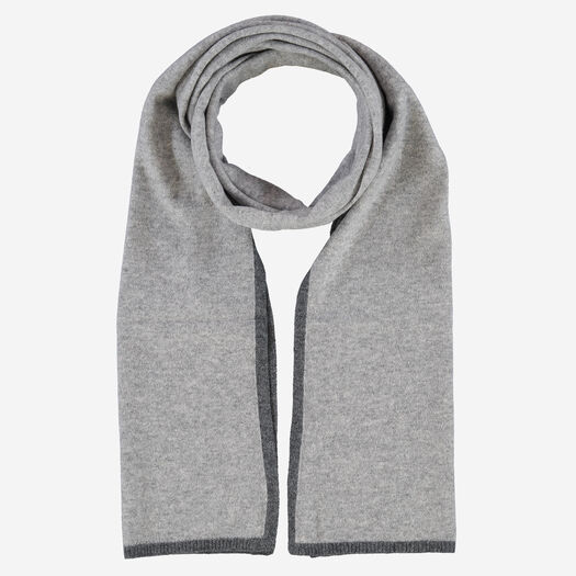 Grey Knitted Scarf - Image 1 - please select to enlarge image