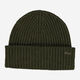 Green Ribbed Knit Wool Blend Beanie  - Image 1 - please select to enlarge image