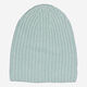 Hellblaue gerippte Mütze aus Kaschmir - Bild 1 - bitte auswählen, um das Bild zu vergrößern