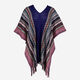 Multicolour Zigzag Knit Poncho - Image 1 - please select to enlarge image