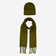 Green Hat & Scarf Set 180x28cm - Image 2 - please select to enlarge image