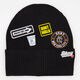 Black Knitted Beanie - Image 1 - please select to enlarge image