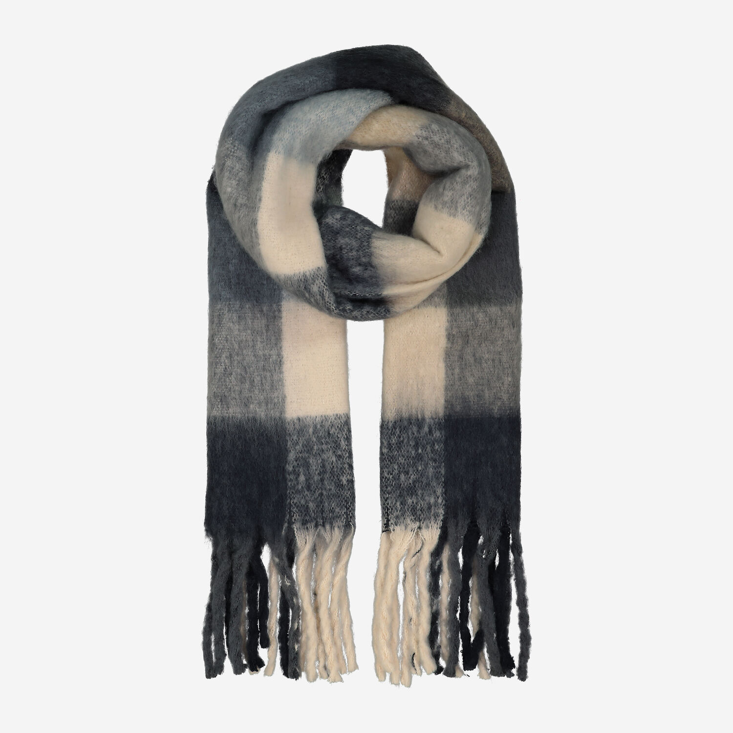 Grey Fringed Scarf 50x200cm TK Maxx UK