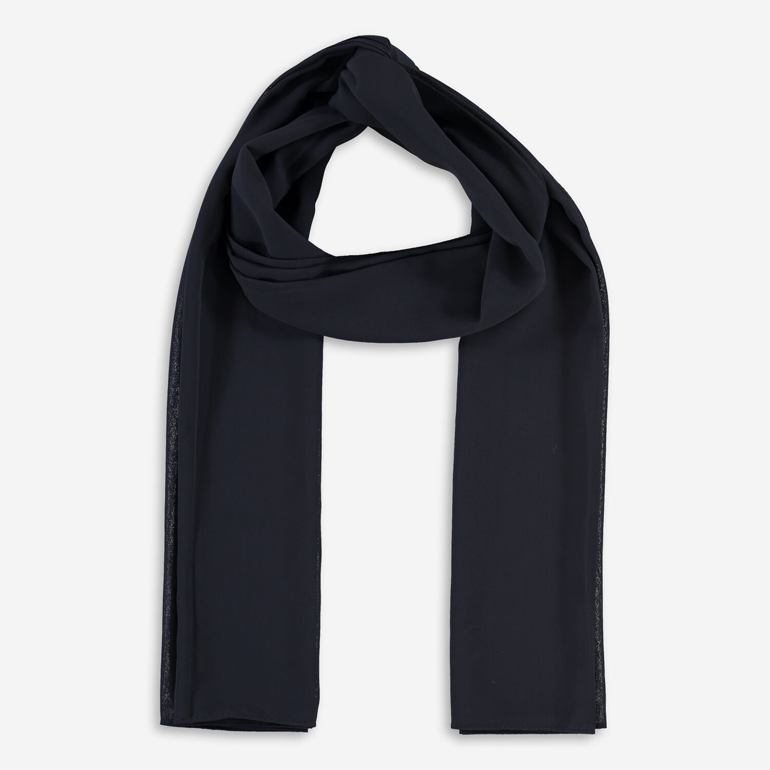 Oversized Mens Silk Scarf in Charcoal 