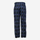 Dunkelblaue und schwarze Pyjamahose mit Karomuster - Bild 2 - bitte auswählen, um das Bild zu vergrößern