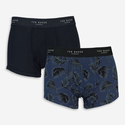 Two Pack Navy Blue Trunks - Image 1 - please select to enlarge image