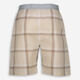 Brown Woven Lounge Shorts  - Image 2 - please select to enlarge image