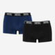 Two Pack Navy & Black Branded Boxers  - Image 1 - please select to enlarge image