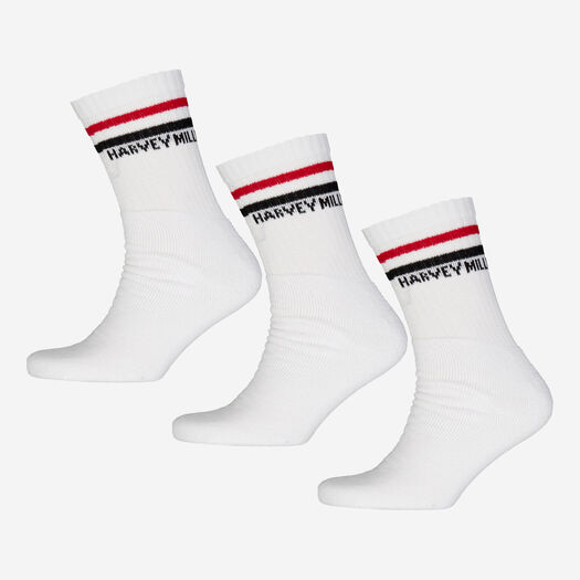 Three Pack White Tennis Socks  - Image 1 - please select to enlarge image