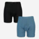 Two Pack Blue Lagoon Combo Long Boxers - Image 1 - please select to enlarge image