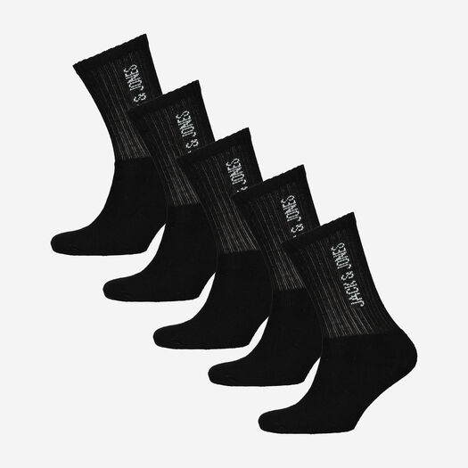 Five Pack Black Socks - Image 1 - please select to enlarge image