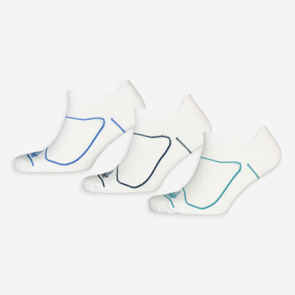 Three Pack White Trainer Socks - Image 1 - please select to enlarge image