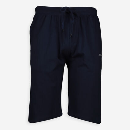 Navy Jersey Shorts  - Image 1 - please select to enlarge image
