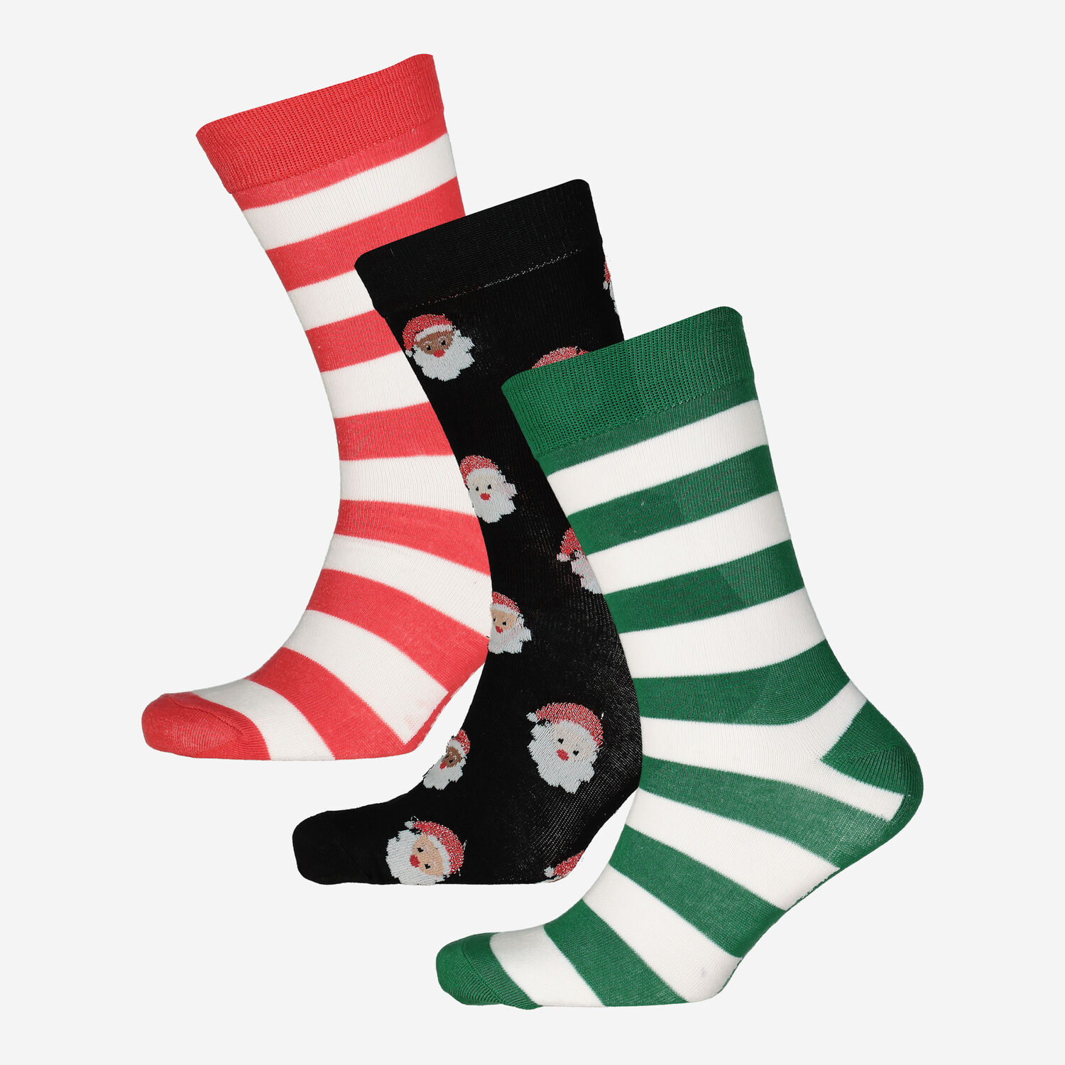 Three Pack Red Multi Festive Socks TK Maxx UK