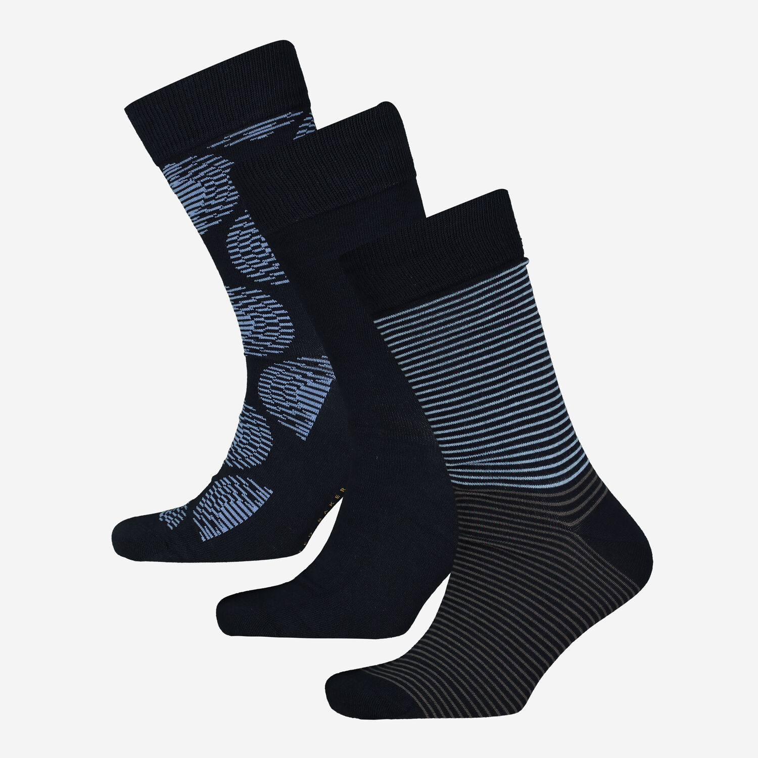 Three Pack Black Patterned Gift Boxed Socks TK Maxx UK