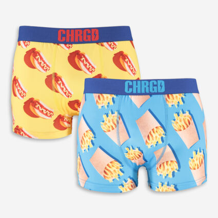 Fries & Hotdog Theme Boxer Shorts Set - Image 1 - please select to enlarge image