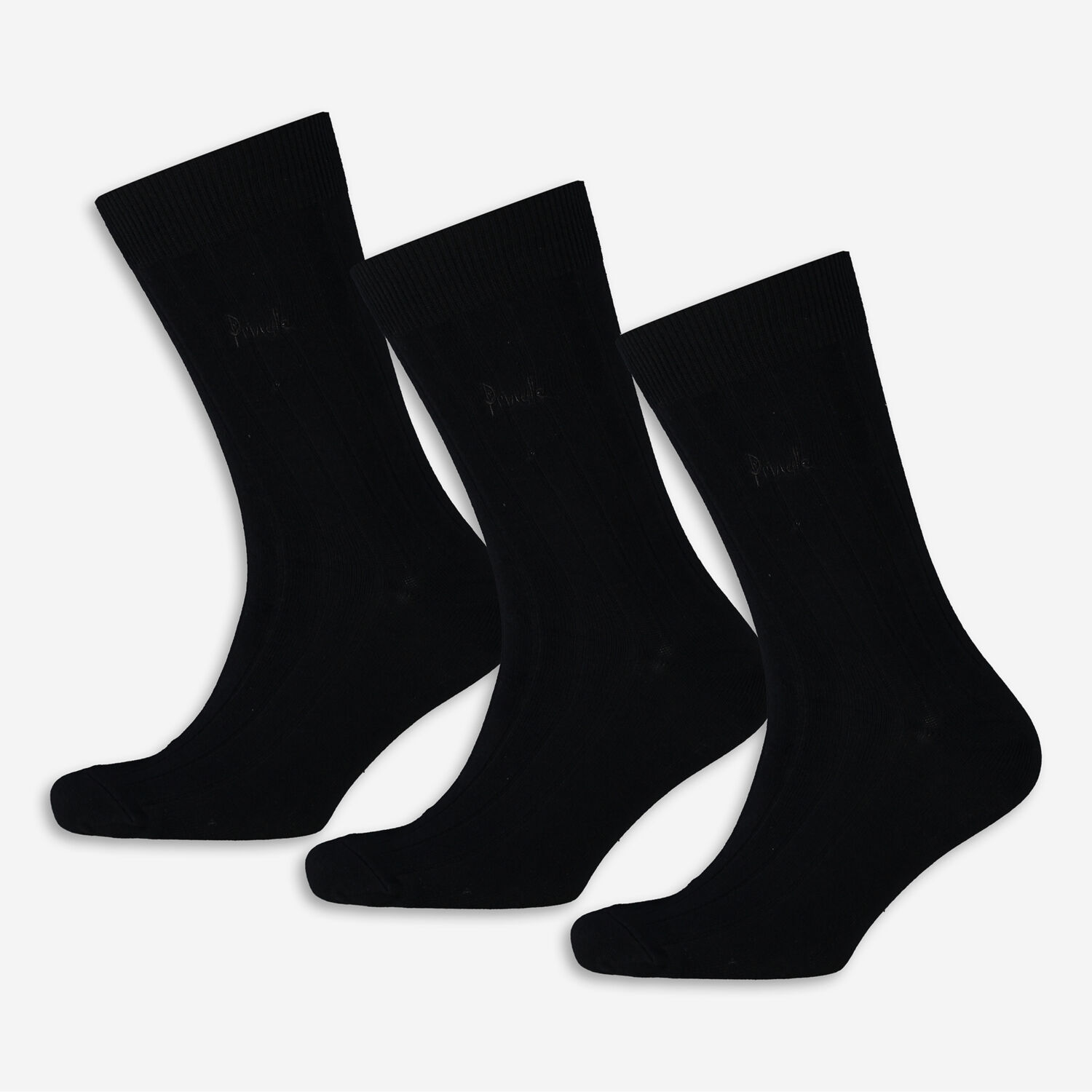 Three Pack Black Branded Formal Socks - TK Maxx UK