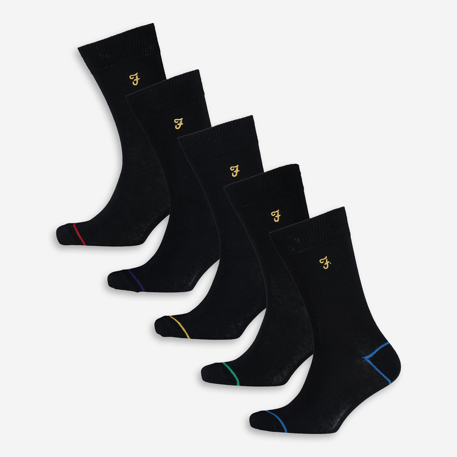 Five Pack Black Socks TK Maxx UK