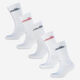Five Pack White Branded Trainer Socks  - Image 1 - please select to enlarge image