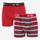 Two Pack Red & Black Patterned Boxers - Image 1 - please select to enlarge image