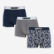 Three Pack Multicoloured Basic Boxers - Image 1 - please select to enlarge image