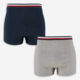 Two Pack Black & Grey Trunks - Image 1 - please select to enlarge image