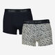 Two Pack Navy & Navy Floral Trunks - Image 1 - please select to enlarge image