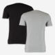 Grey & Black Two Pack T Shirt Set - Image 2 - please select to enlarge image