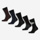 Five Pack Black Spotted Socks - Image 1 - please select to enlarge image