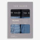 Two Pack Blue Branded Boxers  - Image 2 - please select to enlarge image