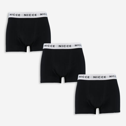 Three Pack Black Wisbor Boxer Shorts - Image 1 - please select to enlarge image