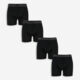 Four Pack Black Branded Boxers  - Image 1 - please select to enlarge image