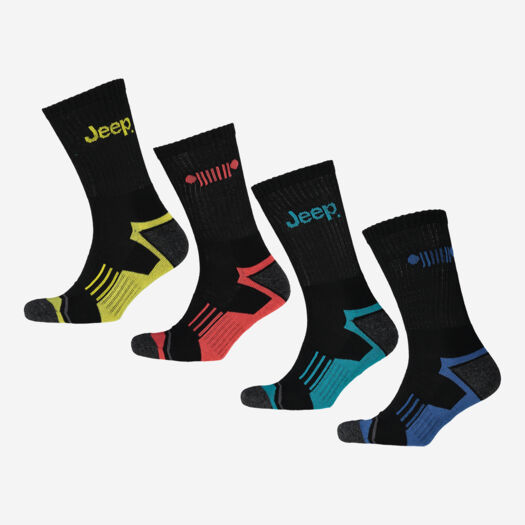 Four Pack Multicoloured Performance Sports Socks - Image 1 - please select to enlarge image