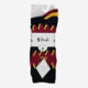 Three Pack Navy & Yellow Jacquard Socks - Image 2 - please select to enlarge image