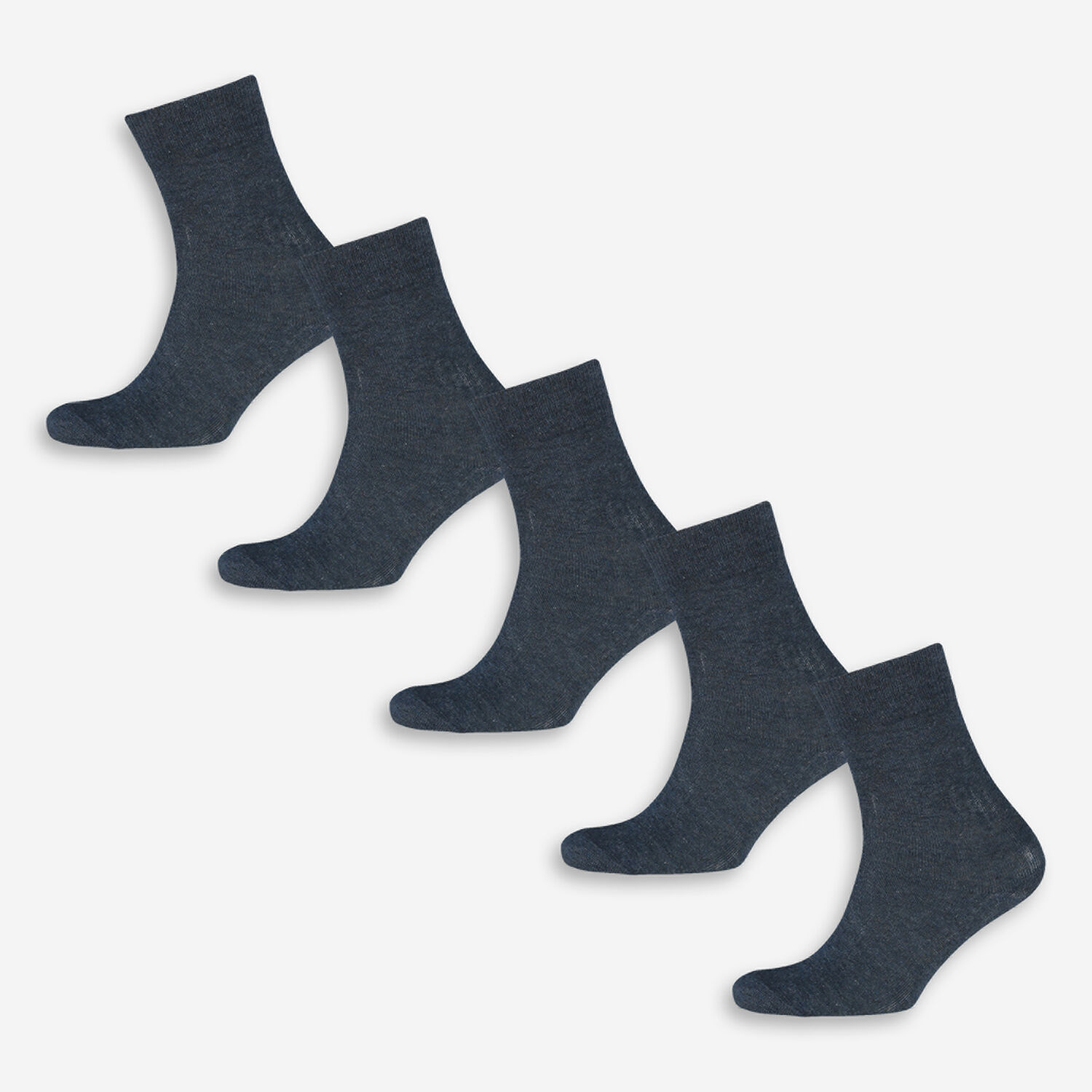 5 Pack Blue Comfort Socks - TK Maxx UK