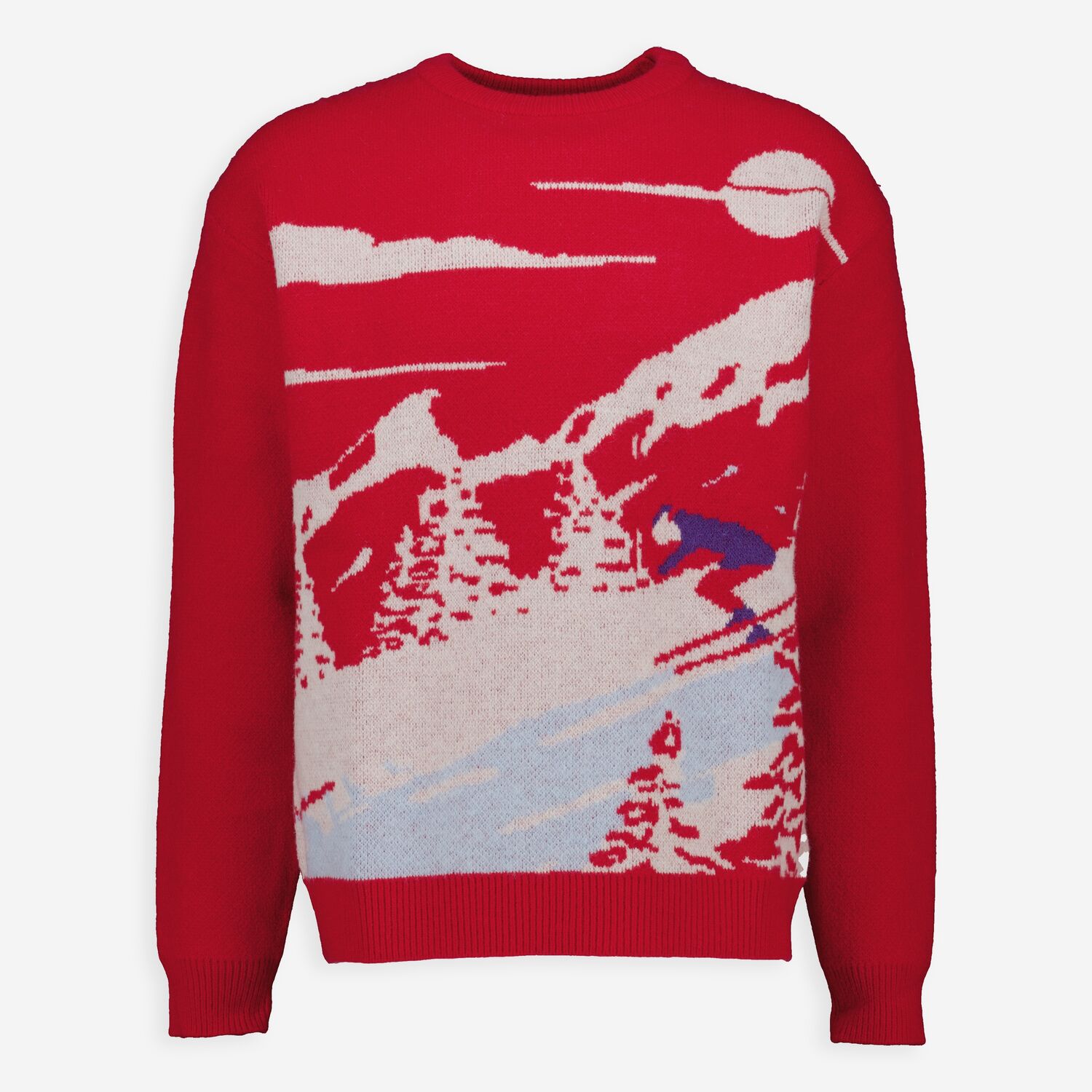 Red Knitted Ski Jumper TK Maxx UK