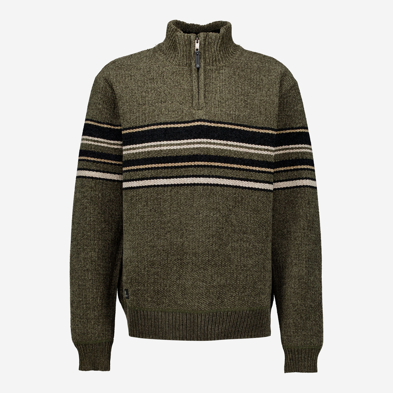 Pine Bonded Mock Zip Neck Jumper TK Maxx UK - Main Image