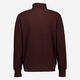 Brown Pique Quarter Zip Sweatshirt  - Image 2 - please select to enlarge image