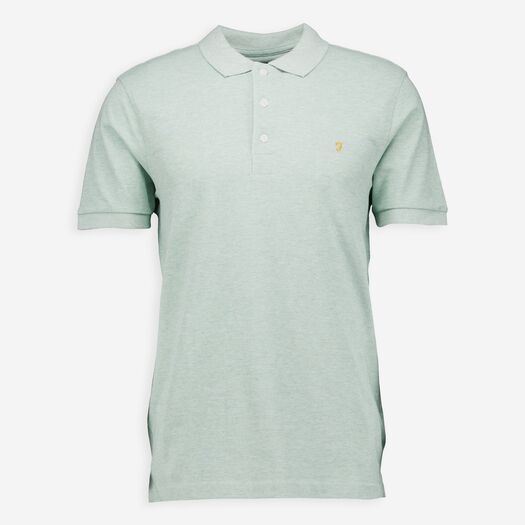 Green Embroidered Logo Polo Shirt  - Image 1 - please select to enlarge image