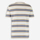 White & Grey Striped T Shirt - Image 2 - please select to enlarge image