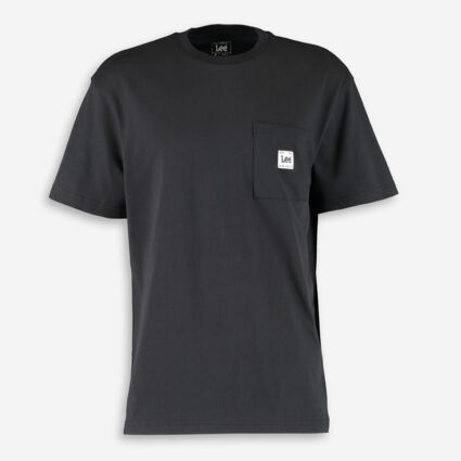 Black Loose Fit Pocket T Shirt - Image 1 - please select to enlarge image