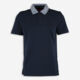 Navy Parker Polo Shirt - Image 1 - please select to enlarge image