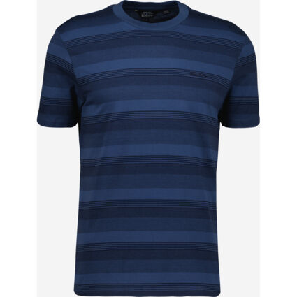 Blue Striped T Shirt - Image 1 - please select to enlarge image