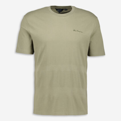 Sage Textured T Shirt - Image 1 - please select to enlarge image
